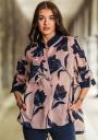 Women's set of floral shirt and indigo pants Avangard