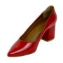 Women's formal shoes in red with duck heel 99896RED