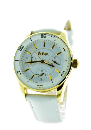 Мултифункционален дамски часовник с кожена каишка Lee Cooper LC-68L-D