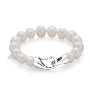 Bracelate with fresh water white pearls R1053BW Swan