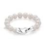 Гривна със сладководни бели перли R1053BW Swan