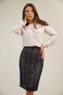 Bluză formală de damă culoare pudra 82226-609