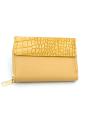 Women's yellow purse snake print 8284-3