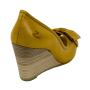 Women's open toe yellow shoes 32862