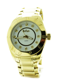 Ceas dama auriu cu cristale Swarovski Lee Cooper LC-35L-E