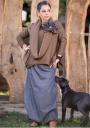 Set maxi ladies flower tunic and jeans skirt Ilina