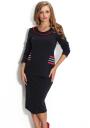 Women's navy longsleeves top and skirt set Avangard