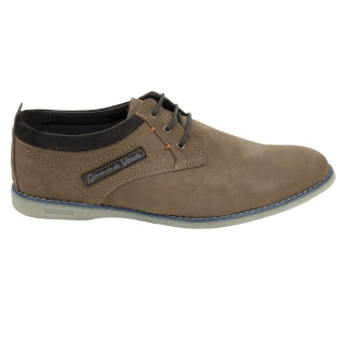 Men's brown nubuck leather shoes