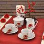 Сервиз от бял порцелан за кафе и чай от 15 части Poppy Lancaster everyday collection