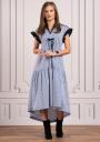 Women's long dress cut with satin ribbon Avangard