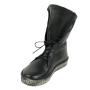 Women's black high top trainer boots 32678