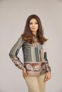 Formal shirt multicolored pattern 81828-833