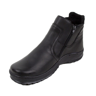 Черни мъжки боти с хастар 056BLACK
