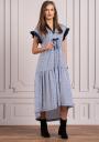 Women's long dress cut with satin ribbon Avangard