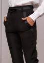 Pantaloni eleganti de dama negri cu buzunare Avangard