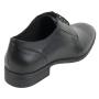 Men's shoes elegant black smooth leather