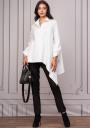 Women's set of white shirt tunic and black trousers Avangard
