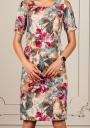 Women's elegant linen dress with flowers Avangard