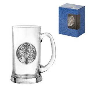 Beer mug with engraving tree of life DG064