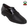 Women's black leather shoes 32940