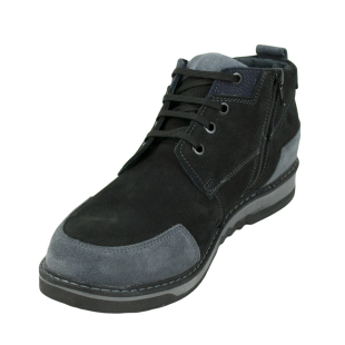 Men's black nubuck shoes 32541