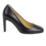Women's shoes high heel 7 cm black leather 19005-01