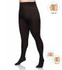 Plus size tights in chocolate brown with additional band 80 DEN