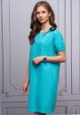 Women's elegant dress with short sleeves mint color Avangrard 
