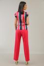 Women's trousers cut fuchsia color 62118-702