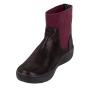 Ladies burgundy boots with elastics 32819