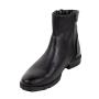 Ghete barbati din piele naturala cu fermoar mic decorative 32817