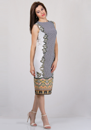 Rochie din colorată RUMENA
