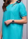 Women's elegant dress with short sleeves mint color Avangrard 
