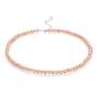 Fresh water pink pearls necklace 5,5-6mm R0435NR Swan