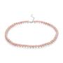 Fresh water pink pearls necklace 6.5-7mm R0436NR Swan