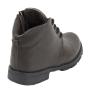 Women's brown leather clark boots with warm lining