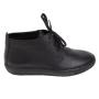 Men's black leather boots with warm lining 20564