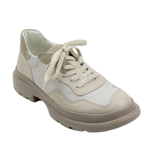 Бежови дамски спортни обувки 227BEIGE