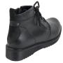 Women's clark shoes black with ties and zipper