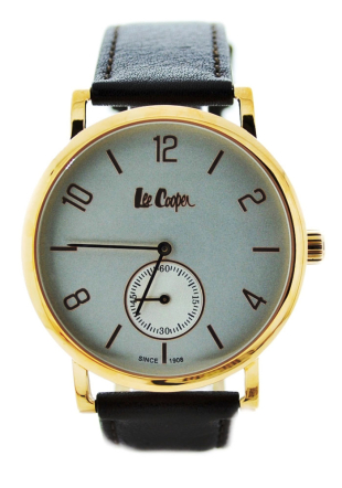 Мъжки часовник с отделен секундарник и кожена каишка Lee Cooper LC-38G-E