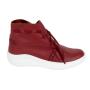 Women's red leather boots 33045