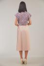 Women's skirt pleated in powder color 52114-201