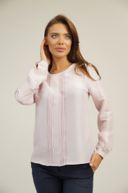 Bluză formală de damă culoare pudra 82226-609