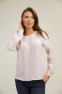 Bluză formală de damă culoare pudra 82226-609