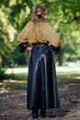 Long leather skirt with pockets Avangard