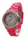 Дамски часовник с кристали Swarovski и розова каишка Lee Cooper LC-1473L-A