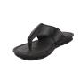 Мъжки чехли от черна естествена кожа 23505BLACK