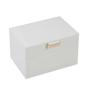 Jewelry box with single bottom in white color WA10403