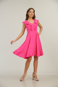 Women's formal dress in coral color 72111-703