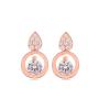 Rose gold Earrings END782E Swan